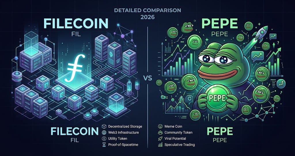 Filecoin vs Pepe Detailed Comparison 2026