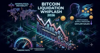 Bitcoin Liquidation Whiplash 2026 Geopolitics Saylor Sales Funding Rate Extremes