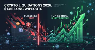 Crypto Liquidations in 2026 How $1.8B Long Wipeouts Flipped Into a Short Squeeze