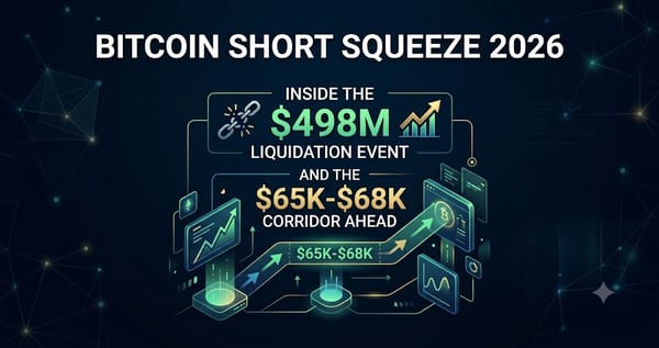 Bitcoin Short Squeeze 2026 Inside the $498M Liquidation Event and the $65K-$68K Corridor Ahead