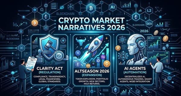 Crypto Market Narratives 2026 CLARITY Act Altseason AI Agents