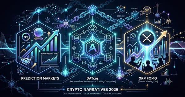 Crypto Narratives 2026 Prediction Markets DATcos and XRP FOMO