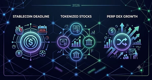 Stablecoin Deadline Tokenized Stocks and Perp DEX Growth Reshape Crypto in 2026