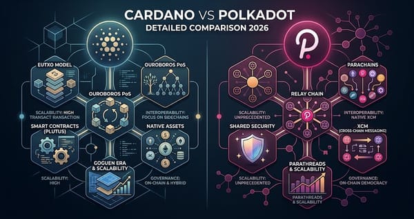 Cardano vs Polkadot Detailed Comparison 2026