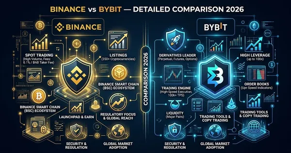 Binance vs Bybit Detailed Comparison 2026